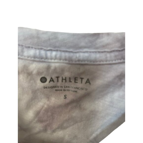 Athleta Tie Dye Crop T-shirt Size Small - Picture 2 of 5